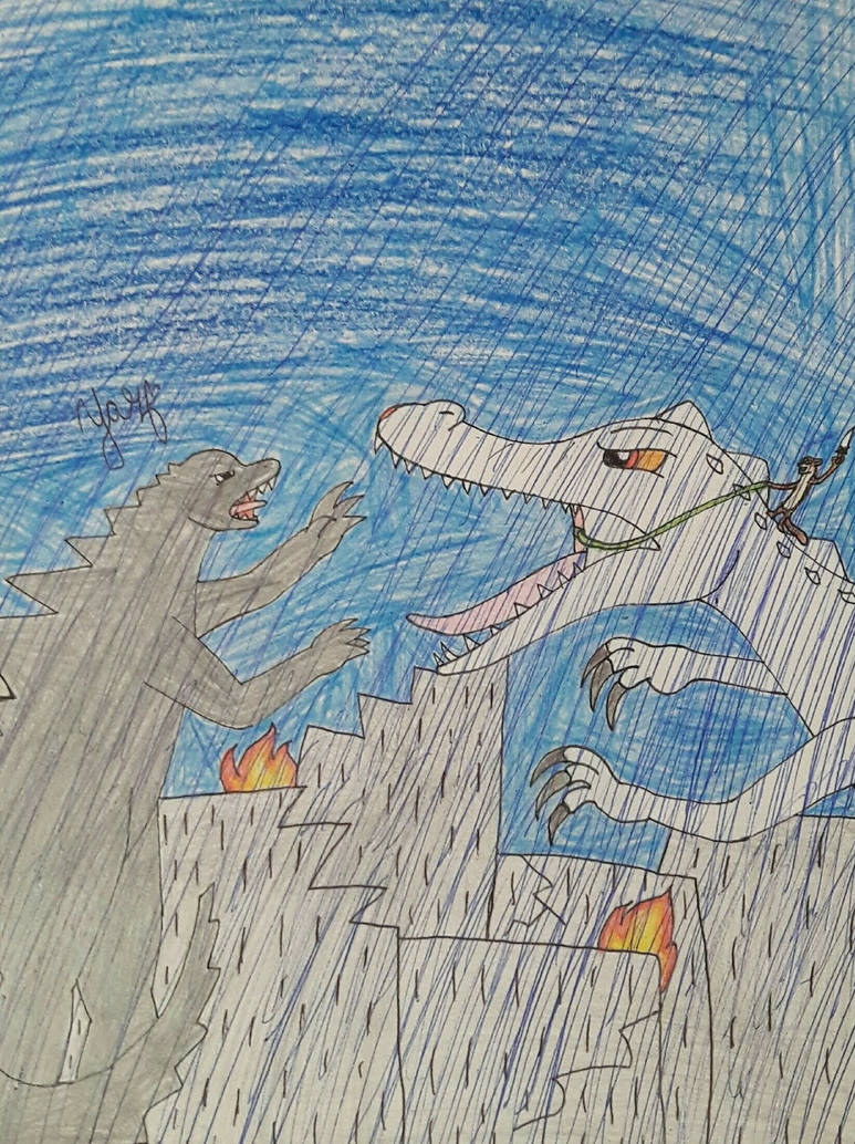 Buck and Rudy vs Godzilla by xXYazzyChanArtsXx on DeviantArt