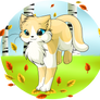 LUtT - Flutterpaw catching leaves