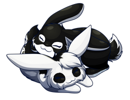 Sausage Commission - Bunny Cuddles by CuteFlare