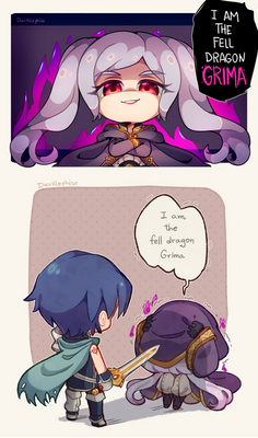 COMM [Chibi] - The fell dragon, Grima