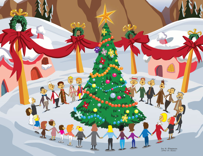 Whoville Christmas Tree Clip Art