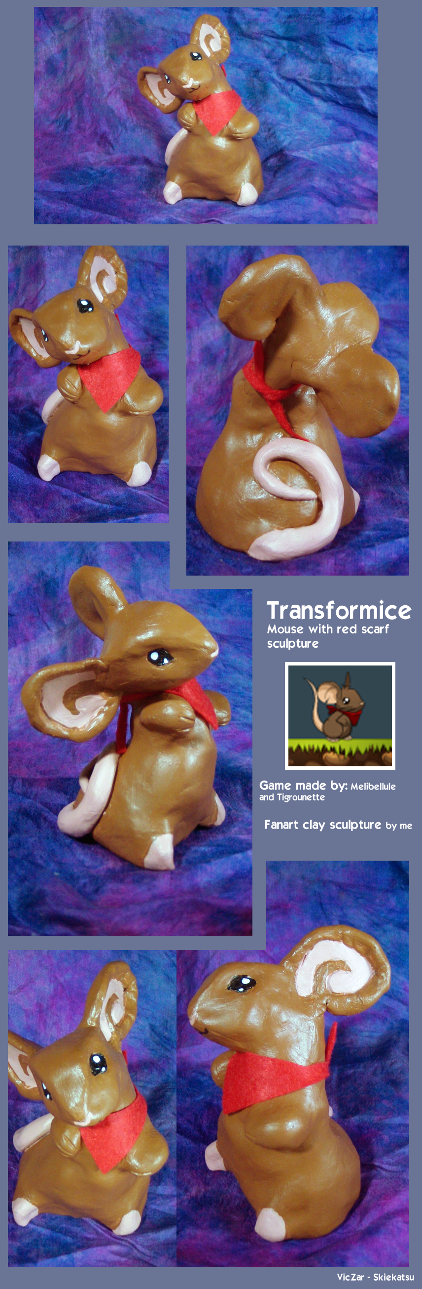 Transformice: Mouse with Red Scarf