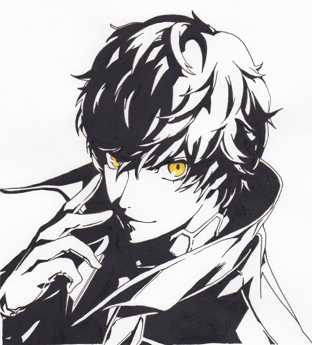 Persona 5 Protagonist Joker Fanart by GiraffeMeow on DeviantArt