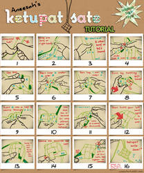 Ketupat weaving tutorial