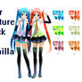 MMD hair texture pack by Vanilla DL