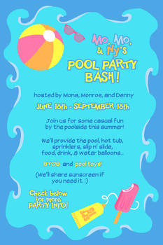 You're invited to a POOL PARTY!