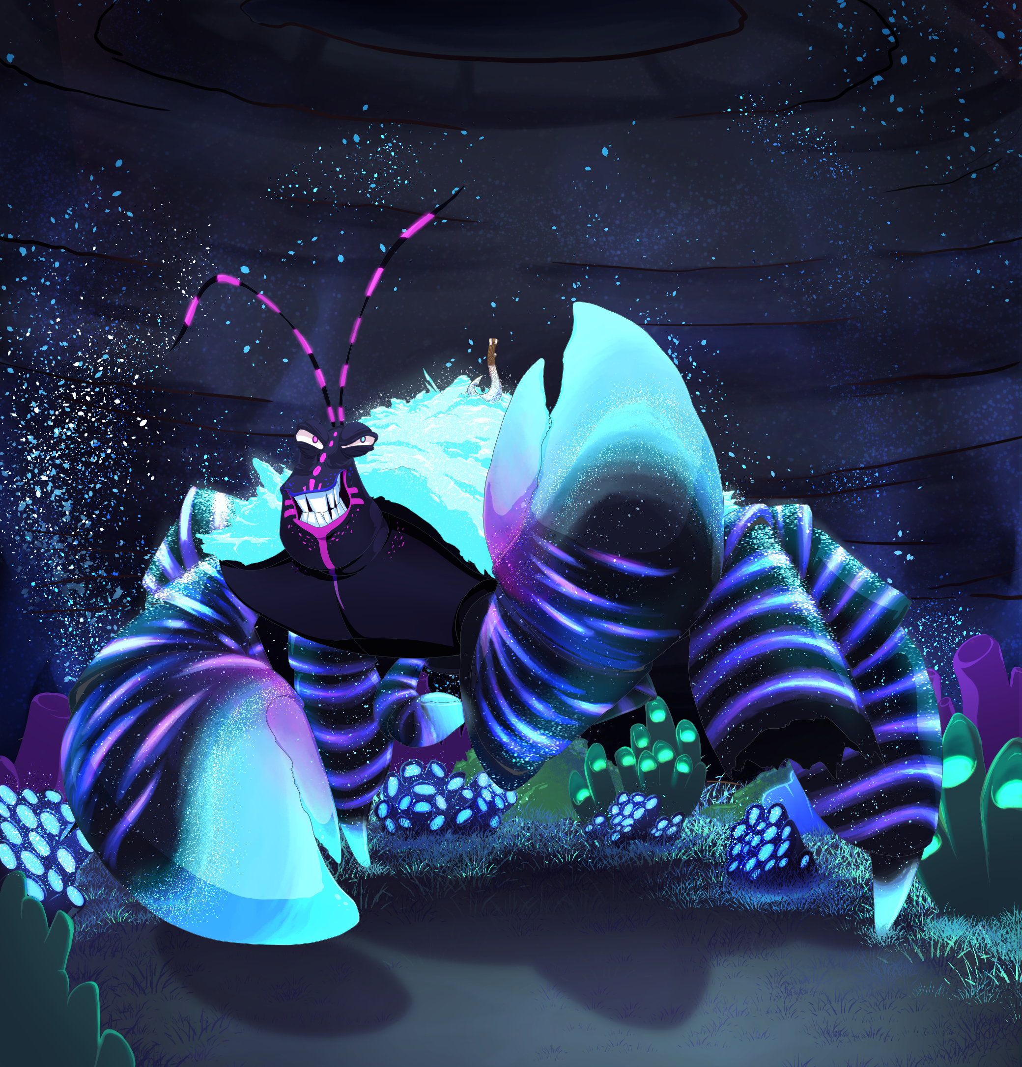 Tamatoa is so SHINY - Bioluminescent version