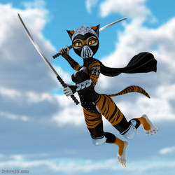 Teenage Mutant Ninja Tiger Girl by Swawa3D