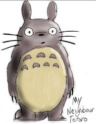 A quick drawing: Totoro