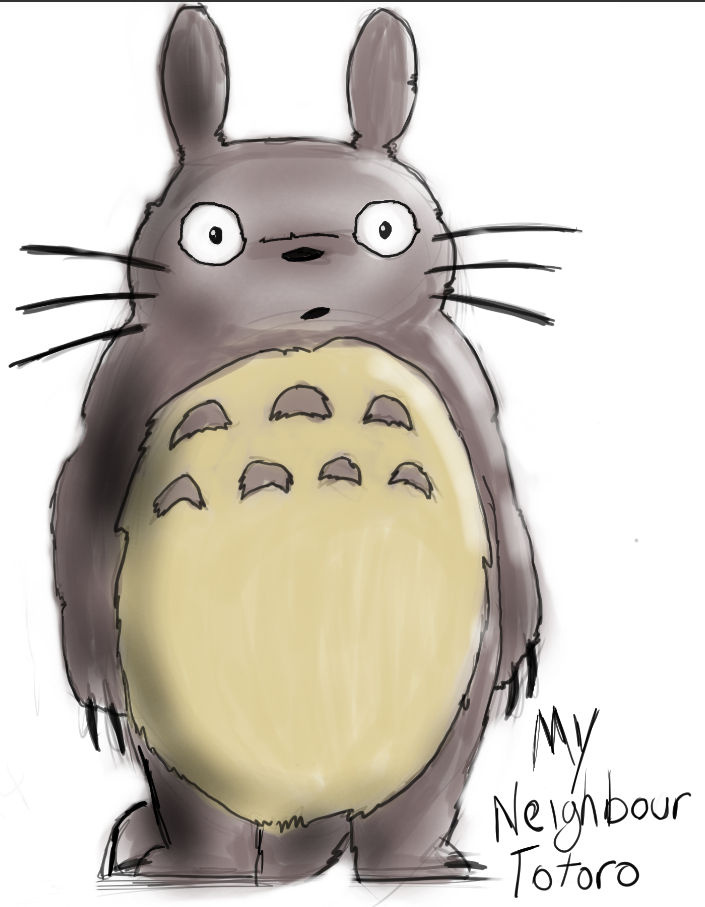 A quick drawing: Totoro by devthedeadone on DeviantArt