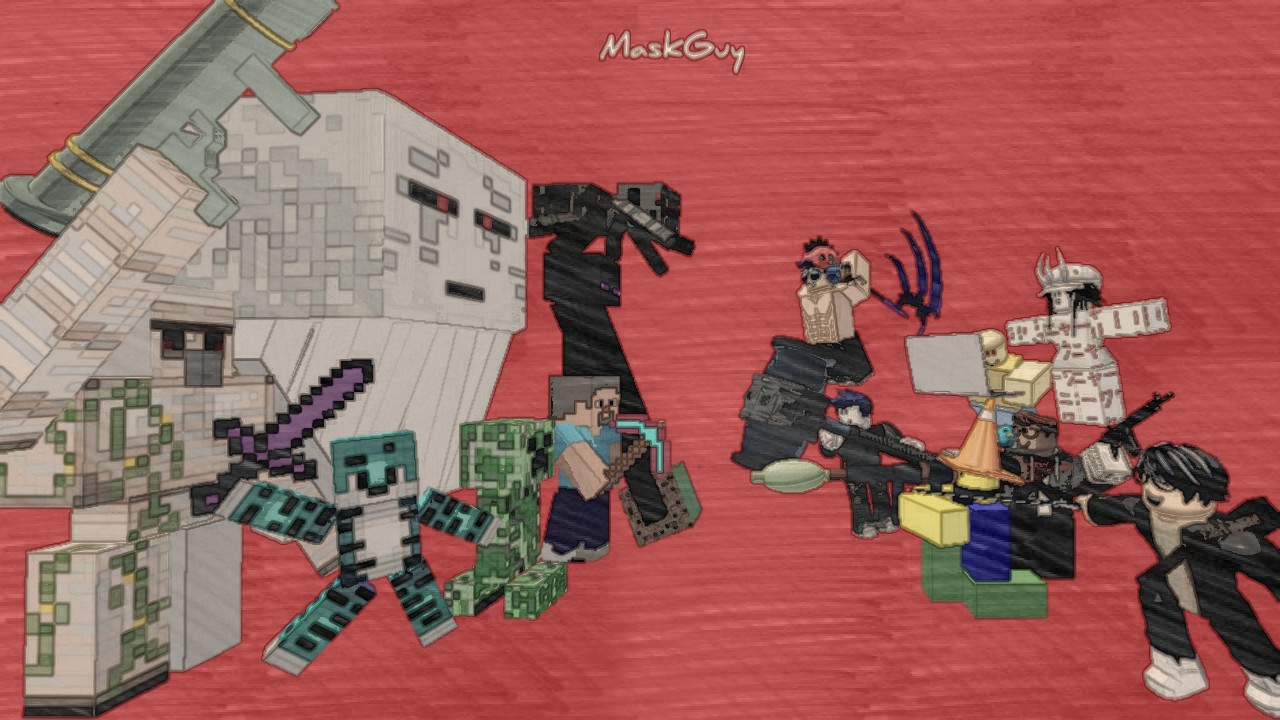 Minecraft vs. Roblox vs. Lego by ToaFeliax on DeviantArt