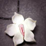 Vulva Pendant, Exotic Orchid