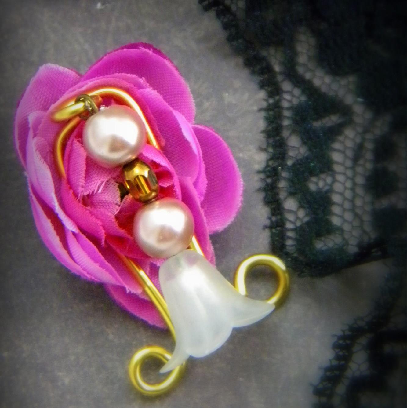 Pink Pearls and a Black Rose: Sweet Vulva Clip