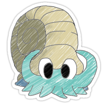 Omanyte Sticker