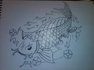 Koi Fish Drawing