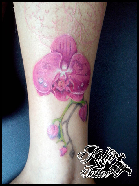 Orchid Tattoo WIP