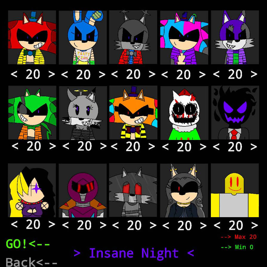 True insanity mode in custom night by zeroManGames on DeviantArt