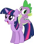 Spike and Twilight Vector
