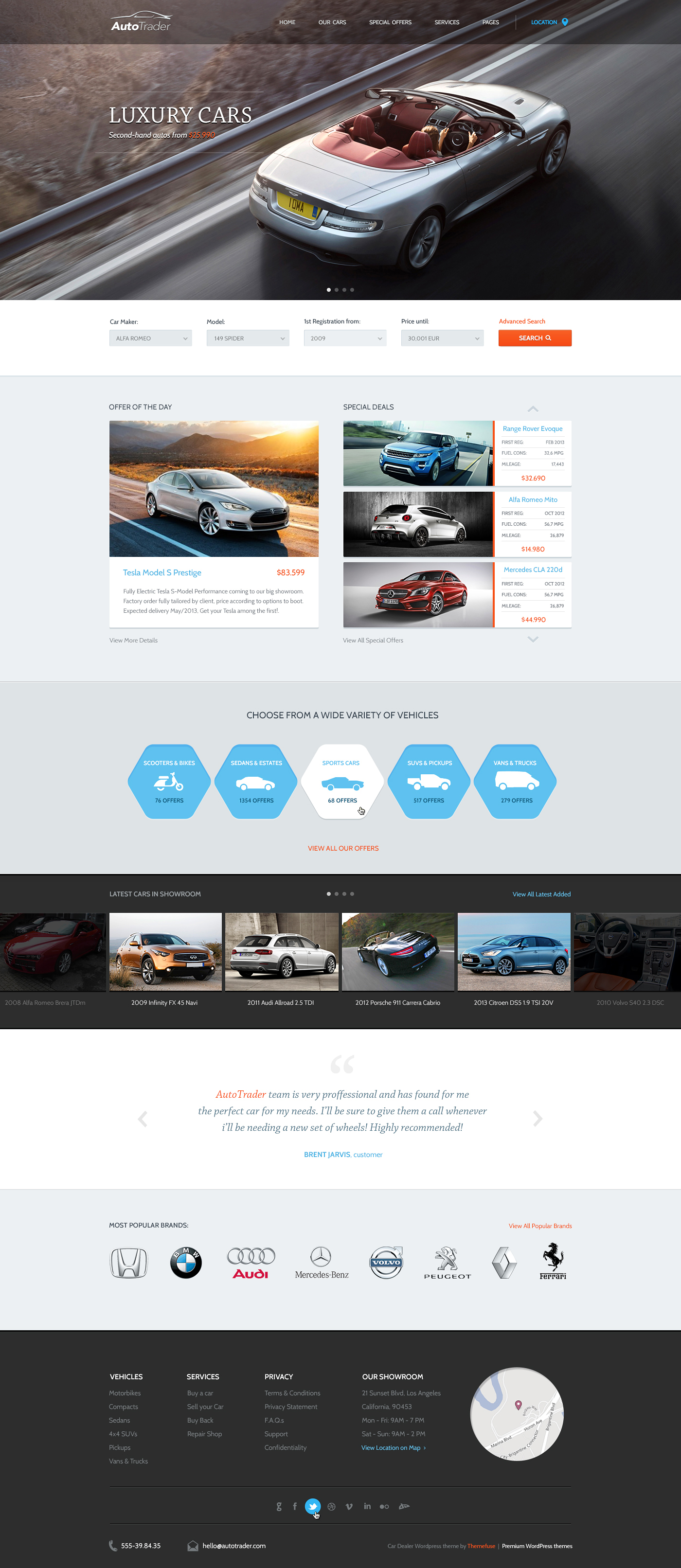 AutoTrader | Auto WordPress Theme