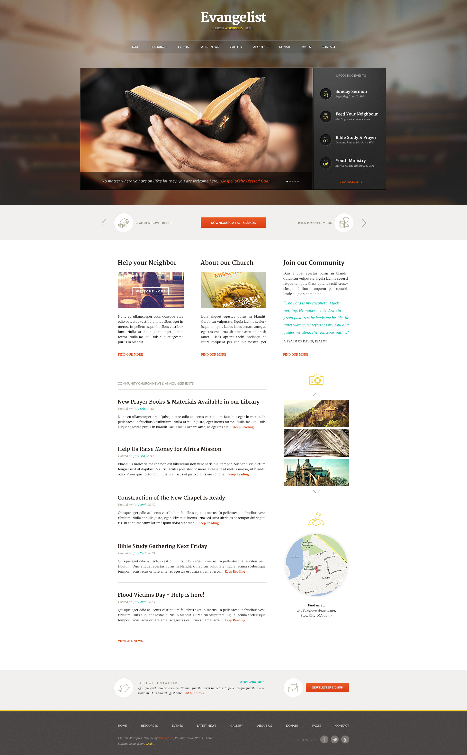 Evangelist | Church WordPress Theme by ThemeFuse