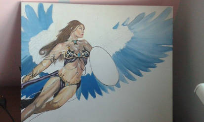 Warrior with wings