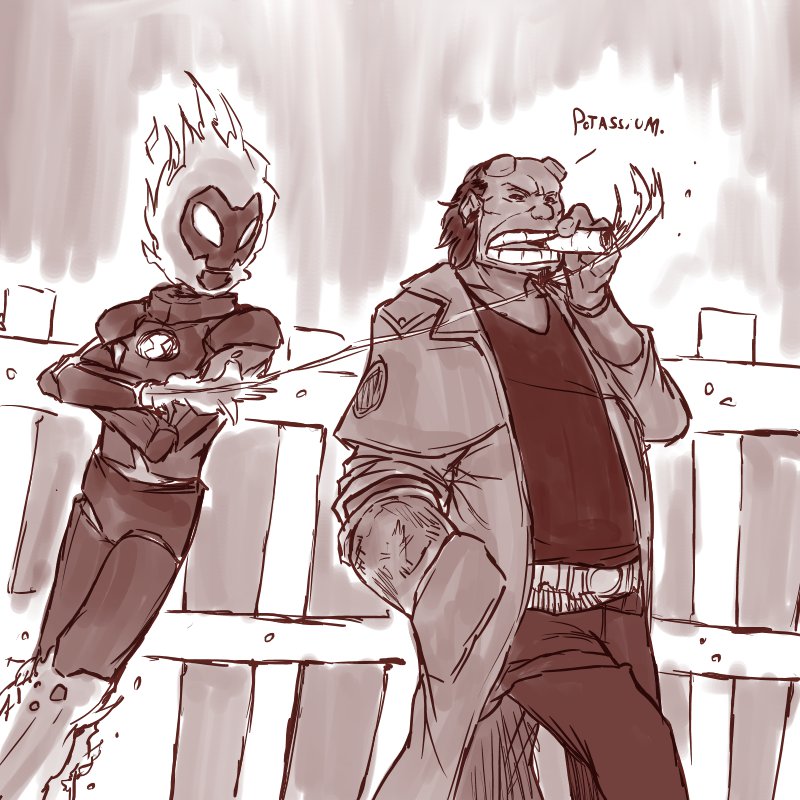 Hellboy and Heatblast