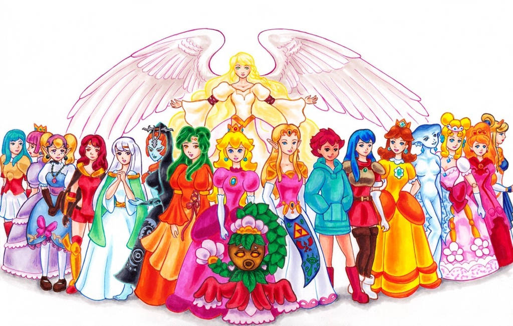 Nintendo Princesses by FireFiriel on DeviantArt