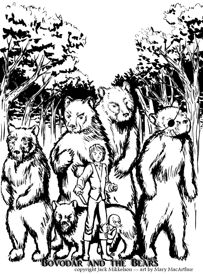 Bovodar and the Bears - ink