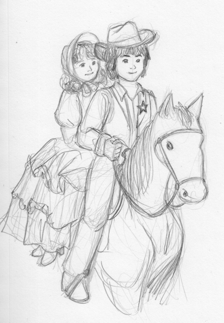 Sketch prize: Western Adric and Nyssa