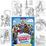 Day-by-Day Coloring Book of Saints cover + pages
