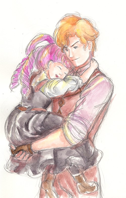 Holmes hugging