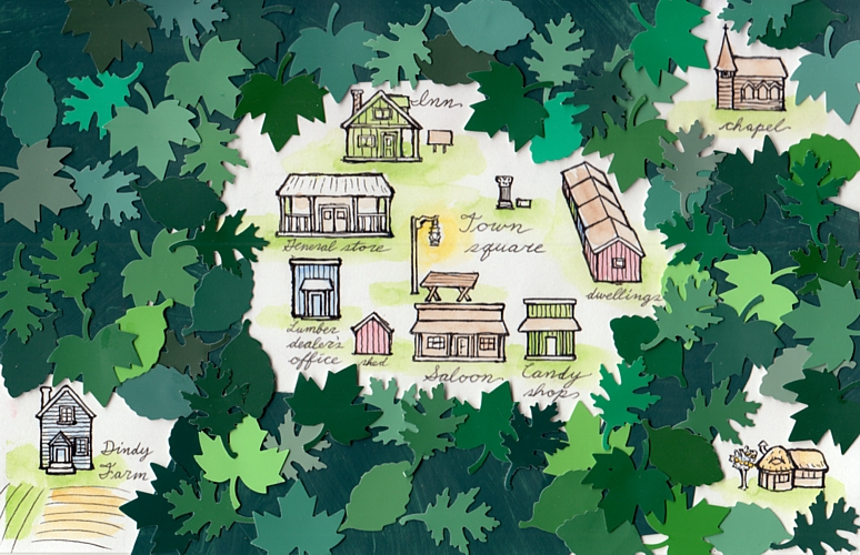 Map of Clearing Town