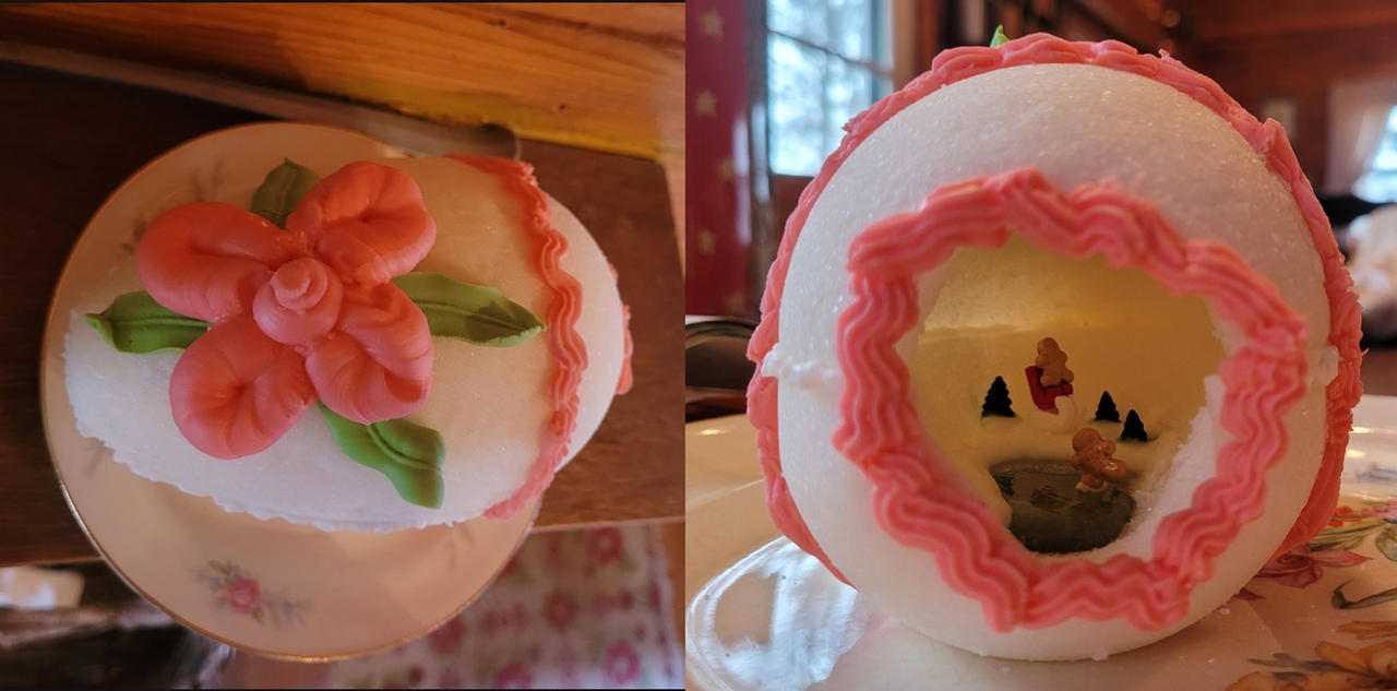 Country Bunny Sugar Easter Egg
