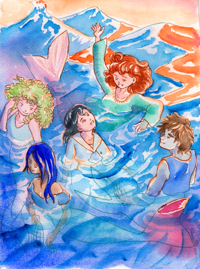 Surfacing Sunset Surrounded