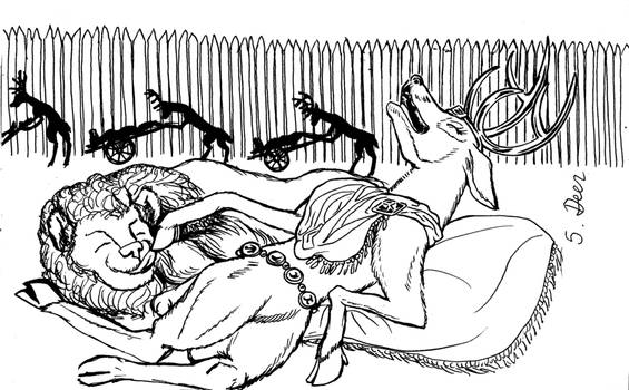 Inktober 5 - Deer