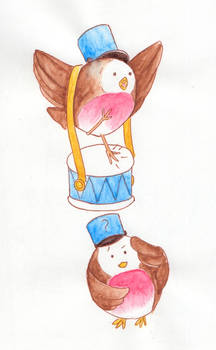 Little Drummer Bird character design