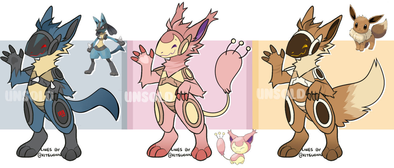 Romanticized Protogens Pokemon Protogens - 1/3 OPEN by Clankerss on DeviantArt
