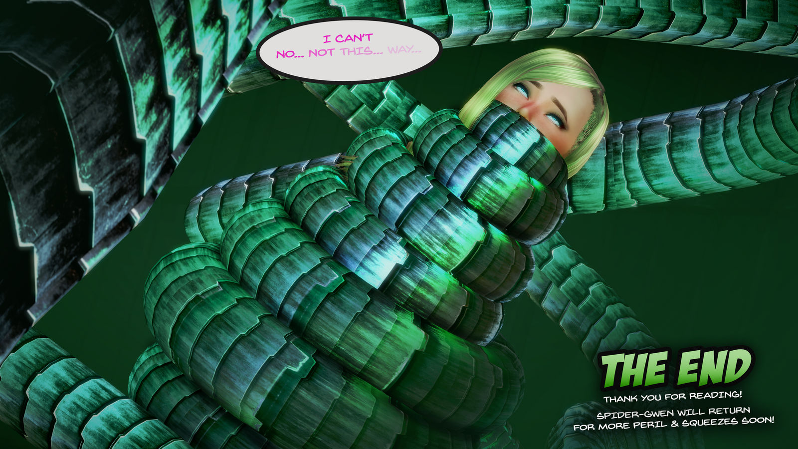 Spider Gwen And Doc Ock P6 Squeezed Unconscious By Kingocrsh On Deviantart