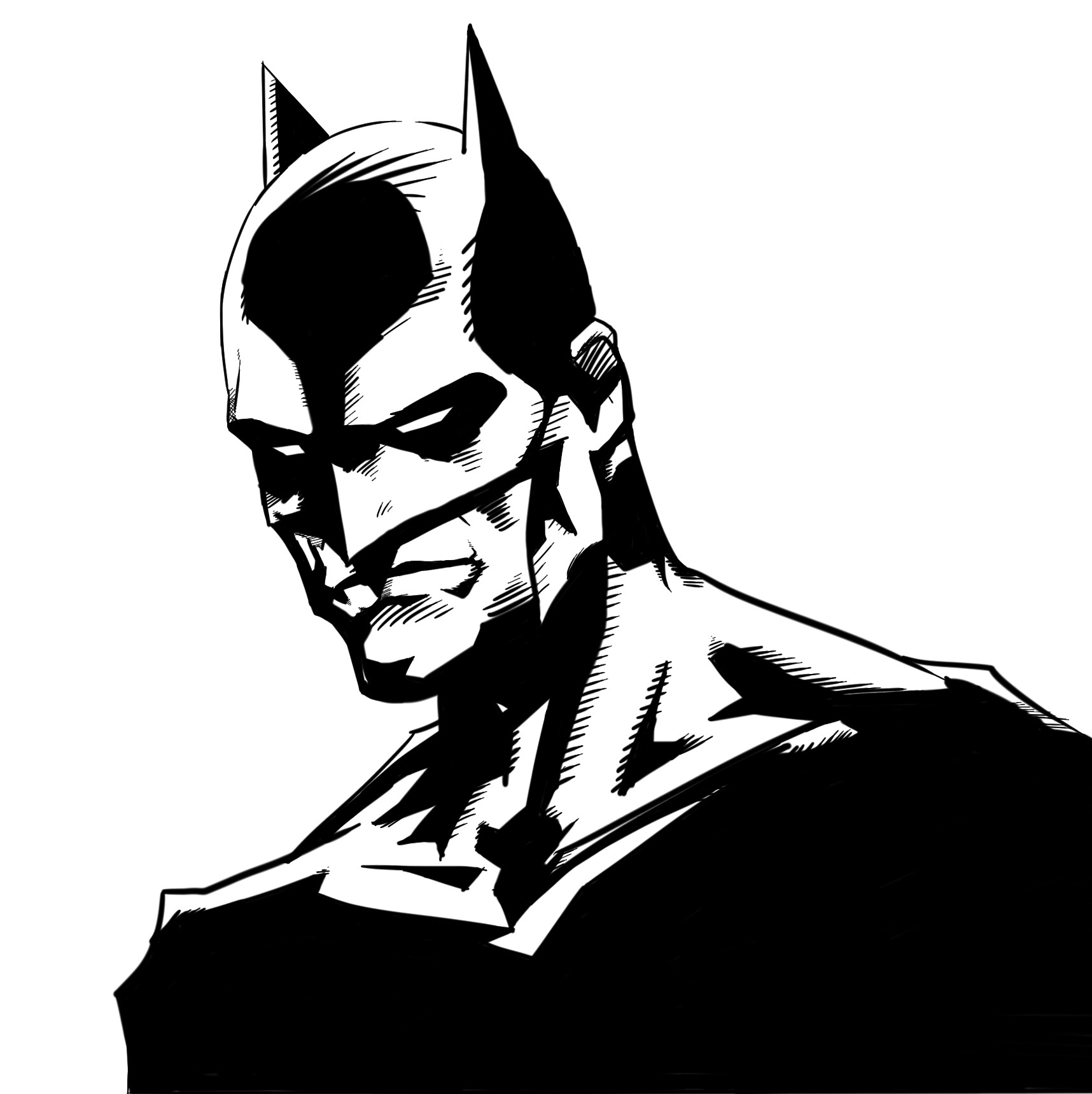 Batman Sketch Ink