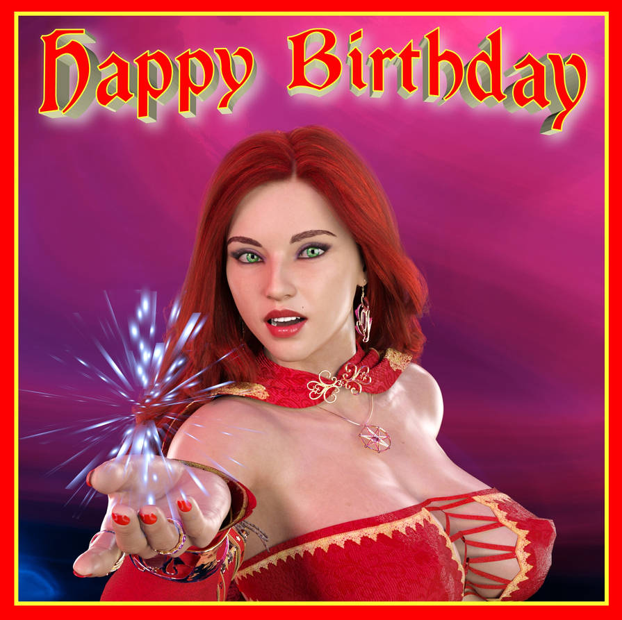 Aura Birthday Card