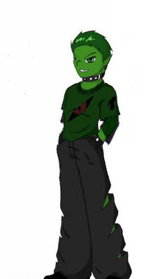 Goth Style- Beast Boy