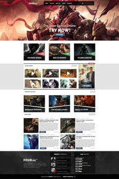 FOURBOX - Gaming site design