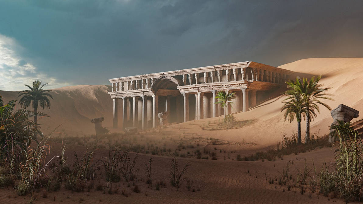 Desert Temple by hamaterasu25 on DeviantArt