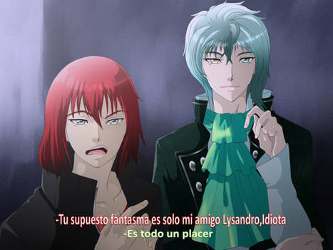 Castiel Y Lysandro un fantasma en el Sweet Amouris