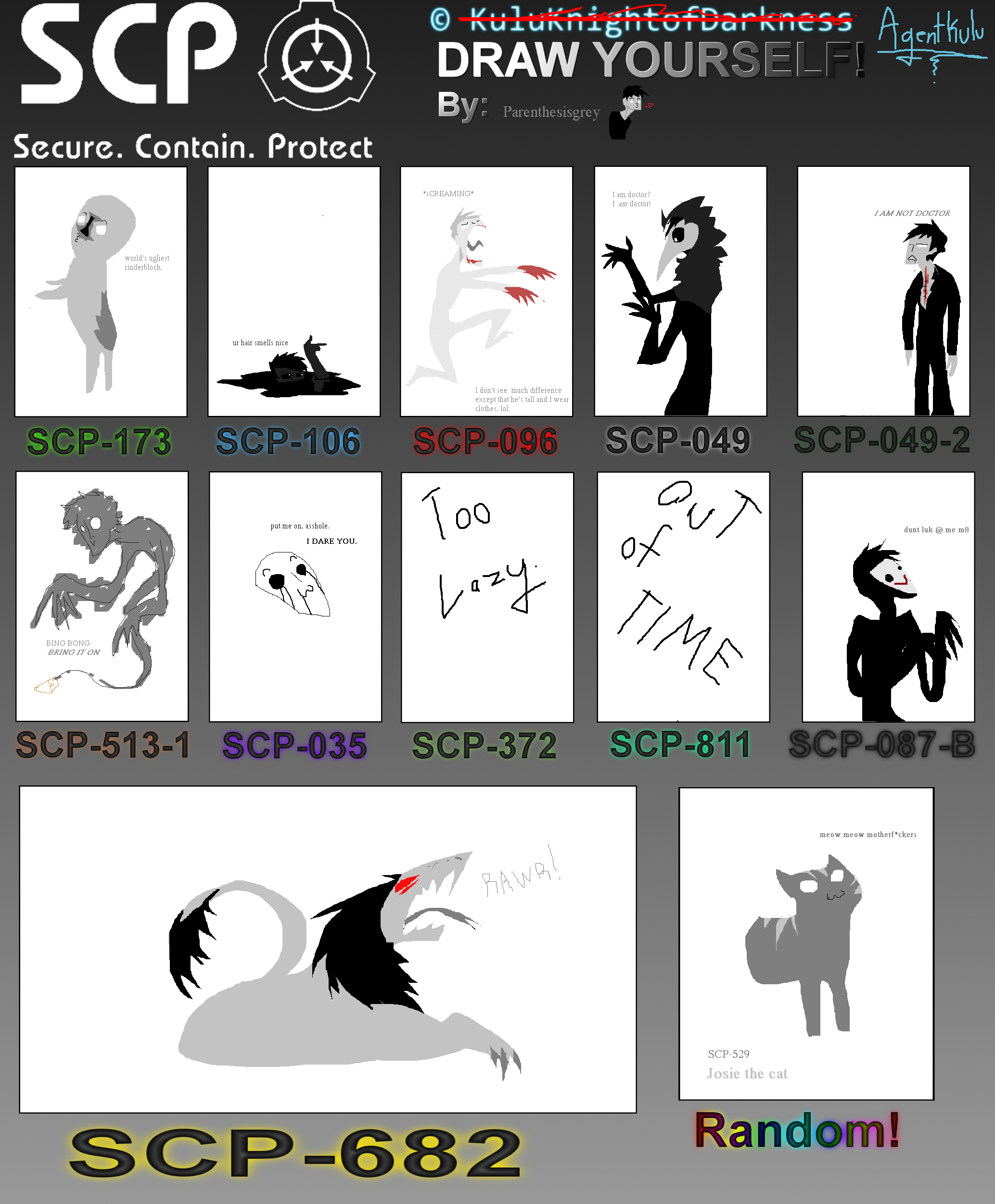 SCP 079 doodles by parenthesisgrey on DeviantArt