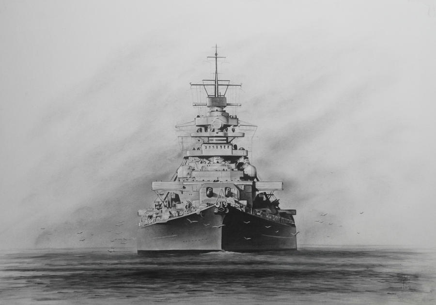Battleship Bismarck by RainerKalwitz