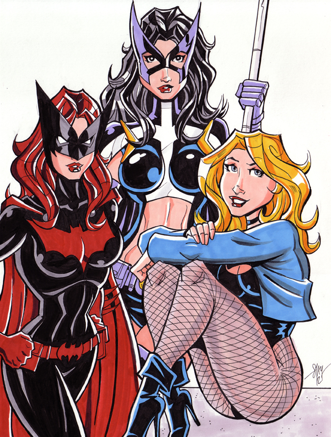 Batwoman, Huntress and Black Canary