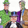 Riddler, Penguin and Two Face commission