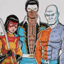 Outsiders - Katana, Black Lightning and Metamorpho