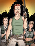 The Walking Dead - Eugene, Abraham and Rosita by calslayton